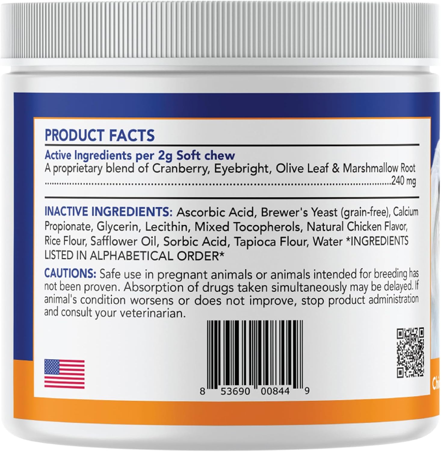 ANGELS' EYES Natural Tear Stain Prevention Soft Chews for Dogs | Chicken Flavor| For All Breeds | No Wheat No Corn | Daily Supplement | Proprietary Formula, 90 Count