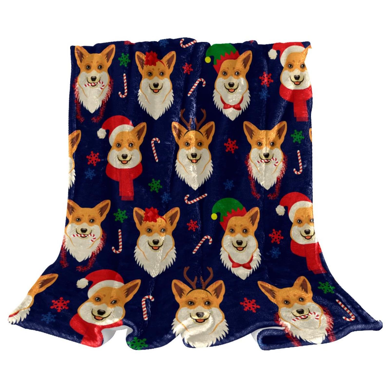 Couverture polaire flocon de neige pour proteger canapes et chaises des chiens