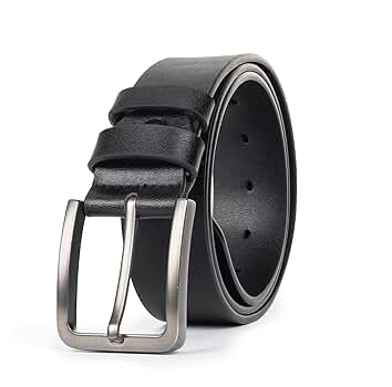 XuoAz Mens Casual-Leather-Belt Classic-Adjustable Genuine