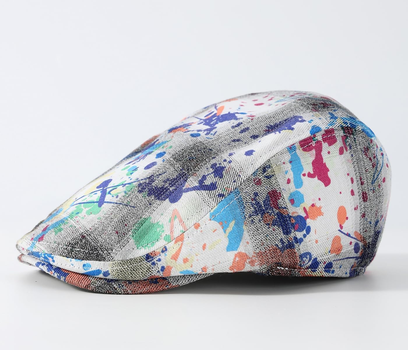 Quanhaigou Men's Cotton Flat Ivy Gatsby Newsboy Driving Hat Adjustable Irish Cabbie Ivy Driving Hunting Cap - Image 6