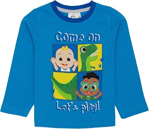 Miniatura 3 de Cocomelon Pijamas para niños Camiseta musical de manga larga para niños con pantalones pijamas Regalo de ropa de descanso para él