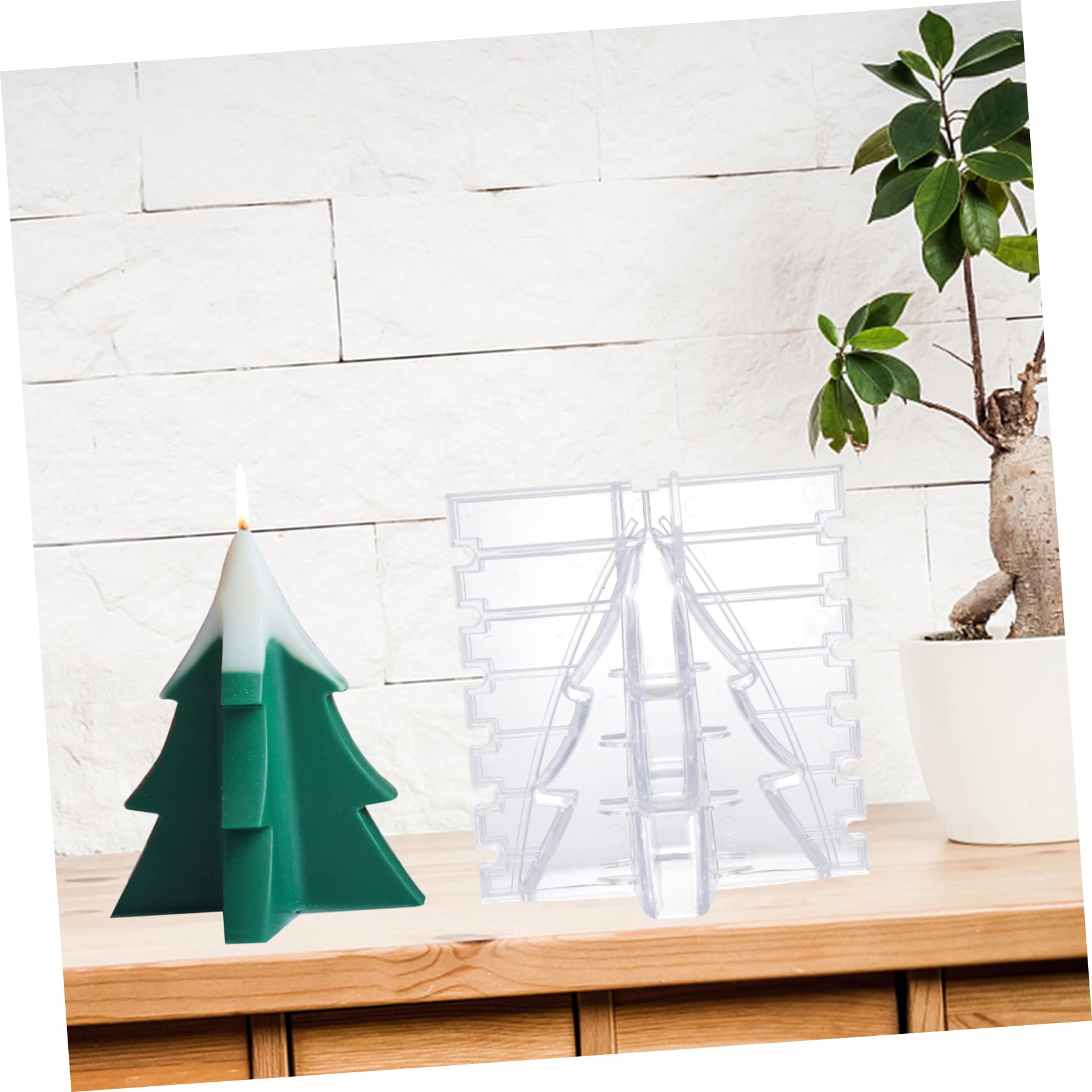 TEHAUX 3stücke Weihnachtskerzenform Für Kerzenform Für Kreative Bastelprojekte Leicht Zu Entformen Stabil Und Bruchsicher Für Individuelle Kerzengestaltung