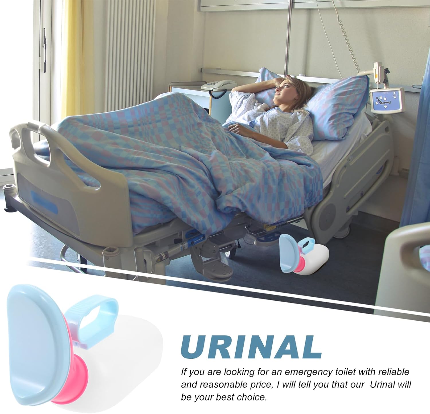 Didiseaon Soft Lid Urinal for Women Portable Female Urinal Thickened Bottle Reusable for Elderly