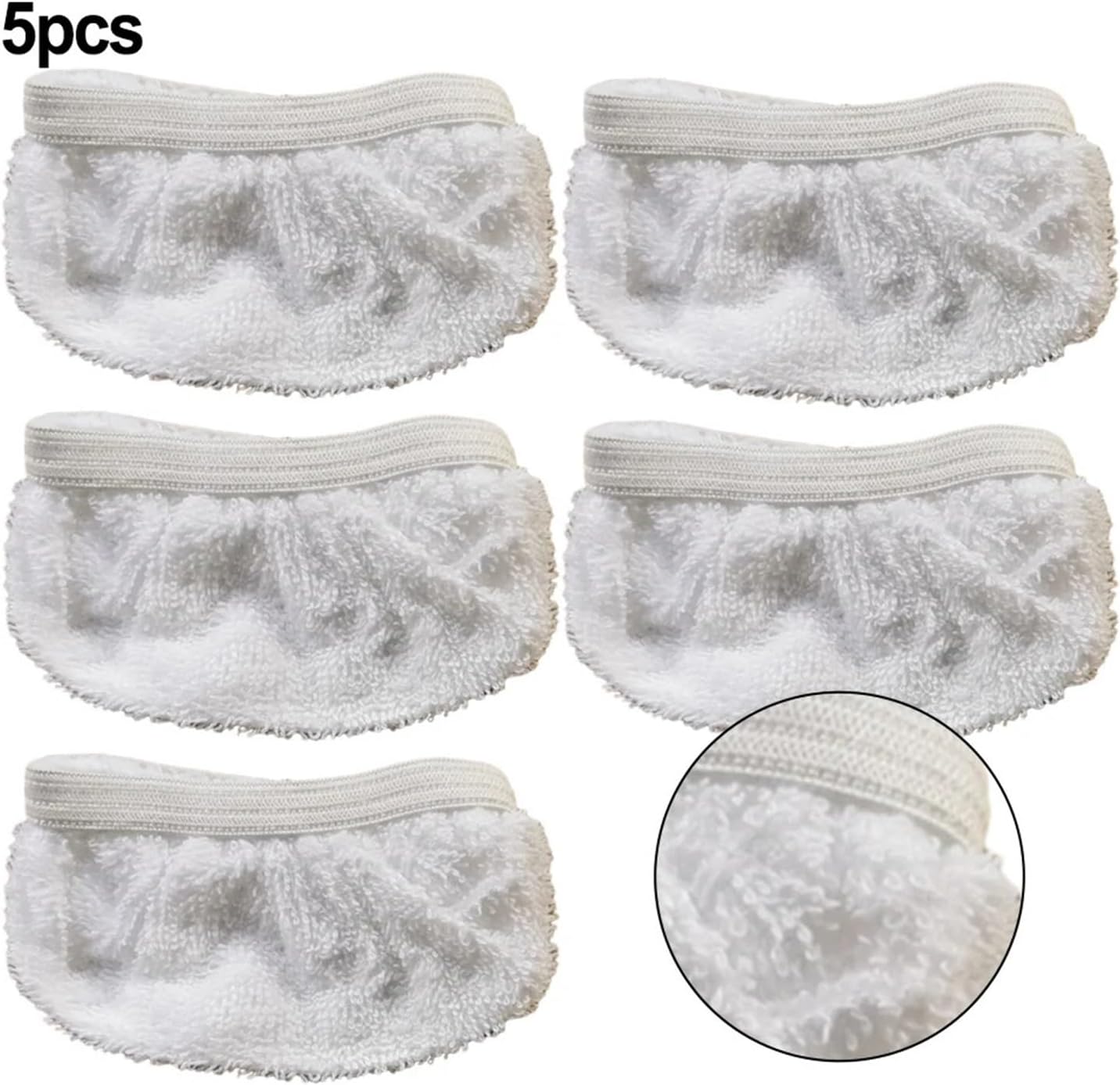 5pcs Steam Cleaner Accessories Microfiber Replacement Cloths Set ，Compatible for Navaris， Home Cleaner Accessories