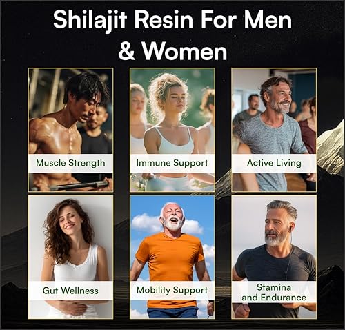 Miniatura 5 de Resina Shilajit pura del Himalaya (500 mg) purificada con Triphala ayuda a apoyar la energía, la inmunidad y el enfoque tanto para hombres como para