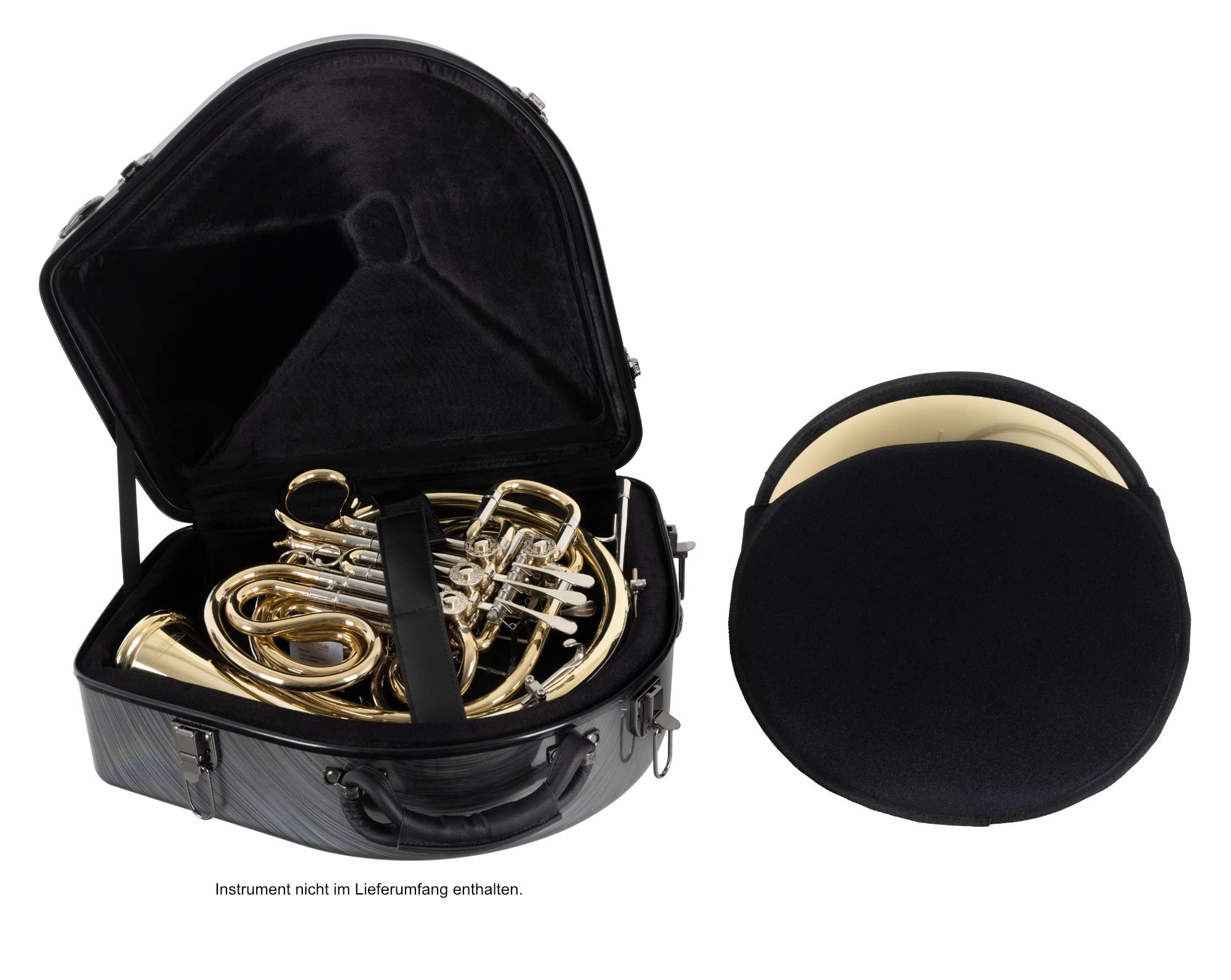 Custodia Deluxe Lechgold per Corno Francese (avvitabile), Alexander e Hoyer | Custodia per strumento Lechgold "Deluxe" per corno francese con campana avvitabile, Adatta per corni semplici e doppi, 7 kg