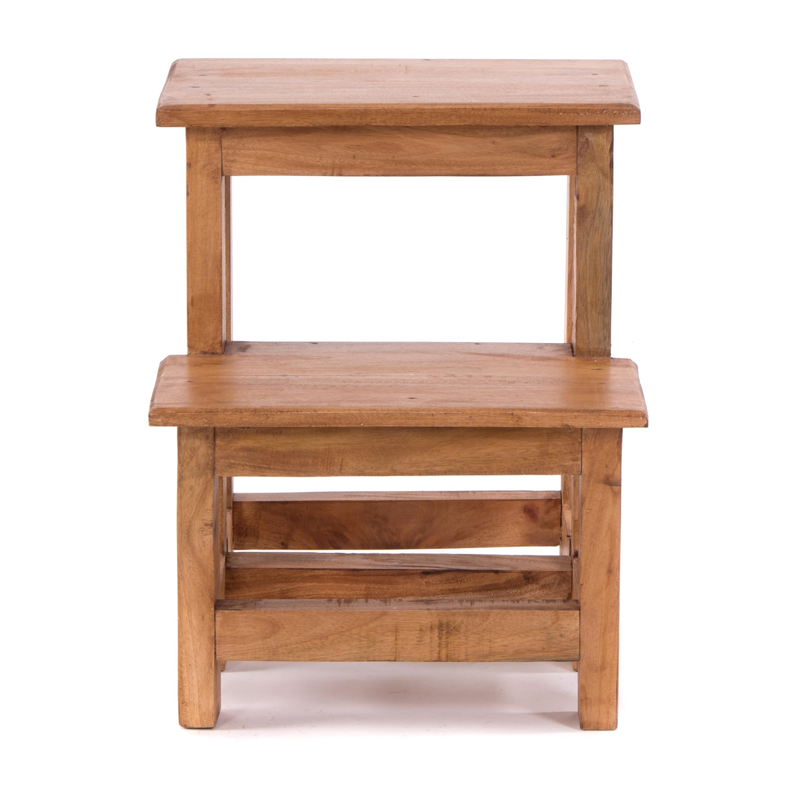 DESIGN DELIGHTS Tabouret pour plantes - 47 x 37 cm - En bois recyclé - Deux niveaux - Escalier à fleurs - Tabouret décoratif