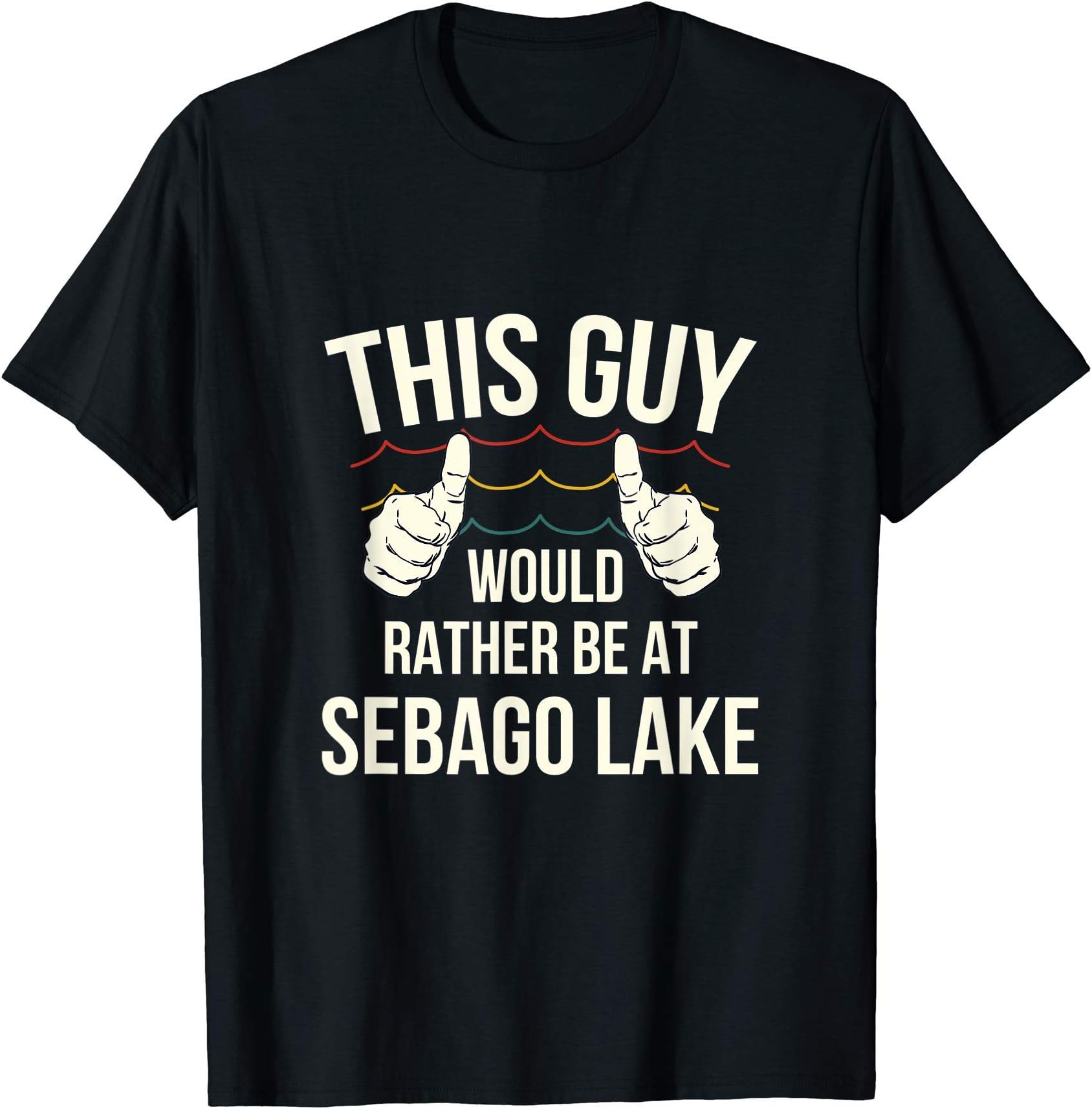 Sebago Lake Basin Camper RetroSebago Lake Lake Life T-Shirt