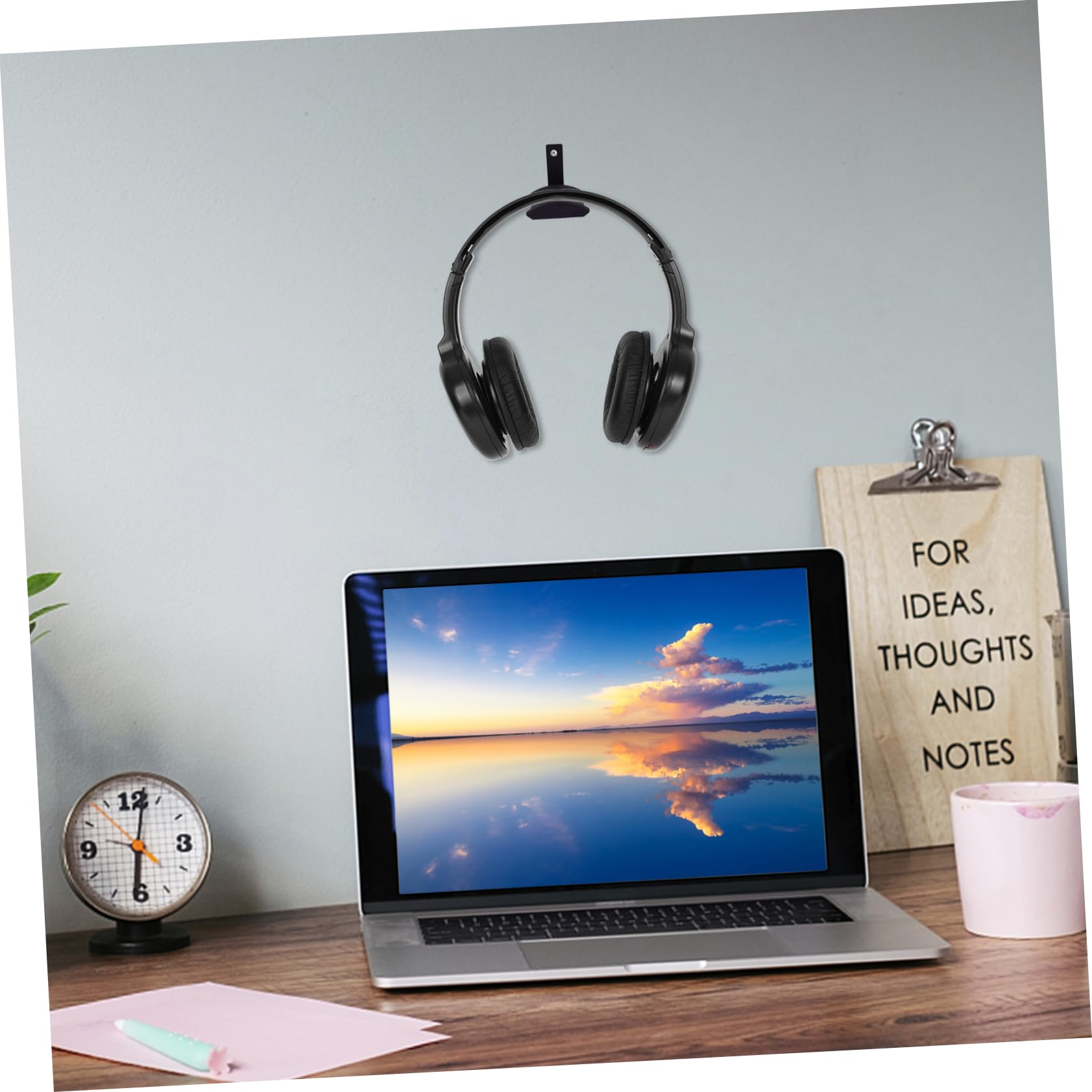 ABOOFAN Supporto Per Gancio Per Cuffie Da 3 Pezzi Supporto Da Scrivania Per Cuffie Semplice Ed Elegante Con Viti O Nastro Adesivo