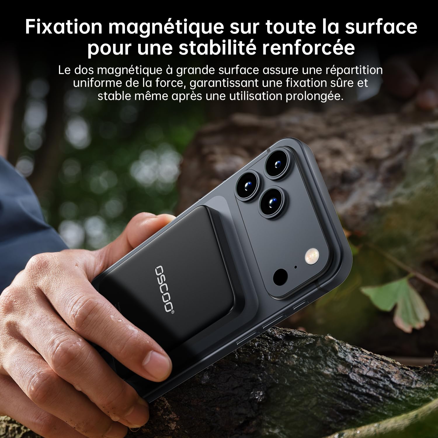 MD200 2To SSD Externe Portable Magnétique, Vitesse jusqu'à 2000Mo/S, USB 3.2 Gen2 USB-C Disque Dur Externe, Compatible avec PC, Mac, MacBook/Pro/Air
