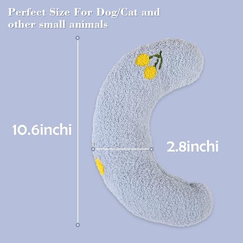 Miniatura 5 de T'CHAQUE Almohadas suaves para cama de perro, compañero ideal para dormir para perros y gatos pequeños, almohada para el cuello de las mascotas para
