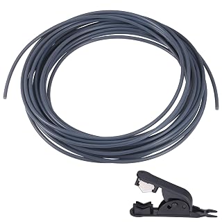 Zocipro 10 Meter PTFE Schlauch 4mm x 2,5mm, PTFE Tube für 3D Drucker, Grau | kompatibel mit Bambu Lab A1 Mini/A1/P1P/P1S/X1C/AMS/P1/X1 und Creality K1/K1 Max/Ender 3 V3, für 1,75 mm Filament, mit Cutter - Amazon product rated Grade A
