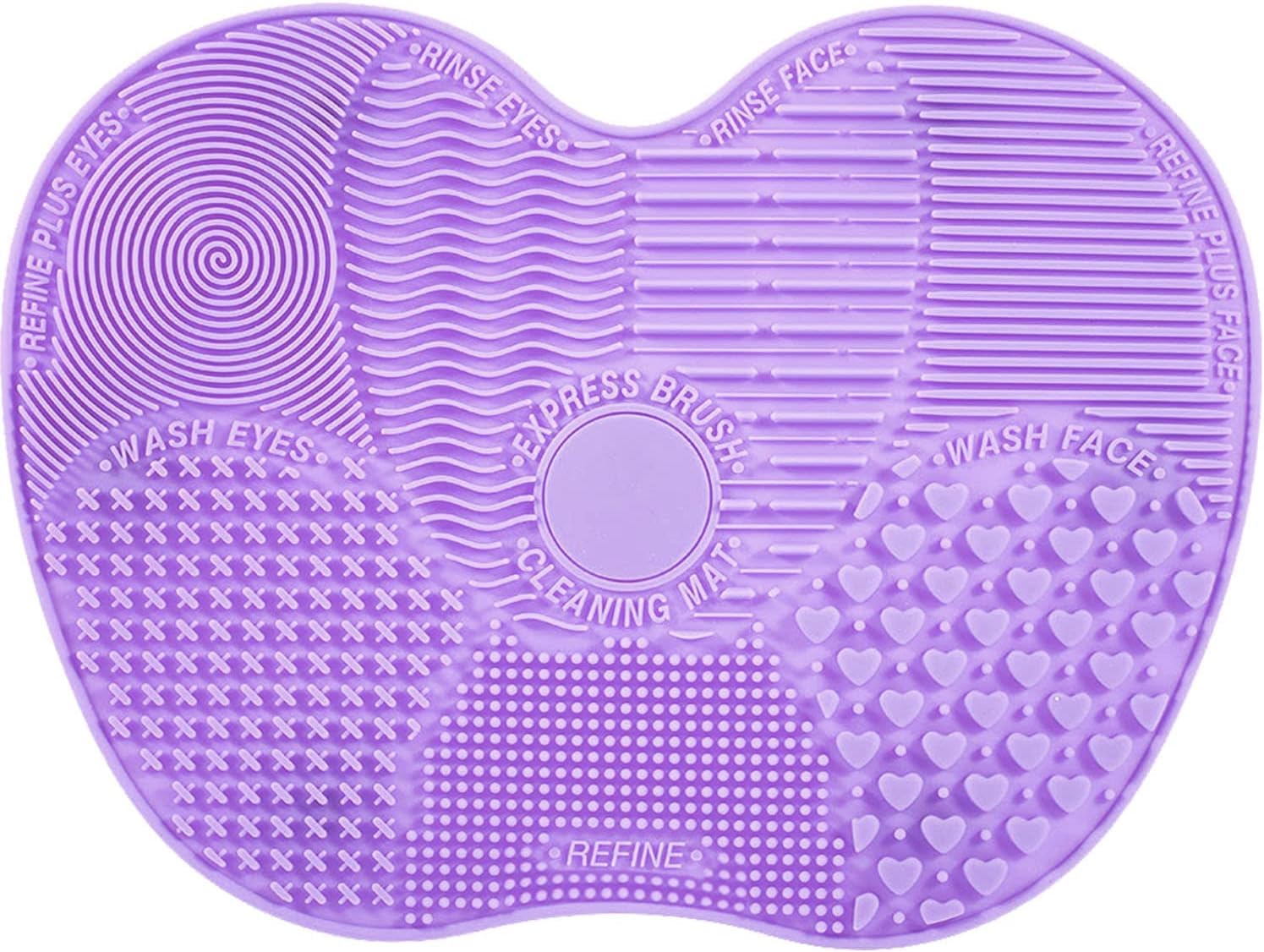 Silicone Makeup Brush Cleaner Mat (Purple)