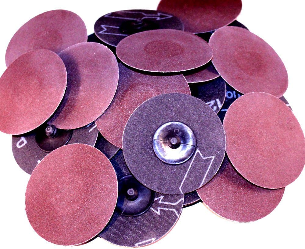Quick Change Type R Grinding Sanding Disc 3 inch 120 Grit Aluminum Oxide (AO) 25pc