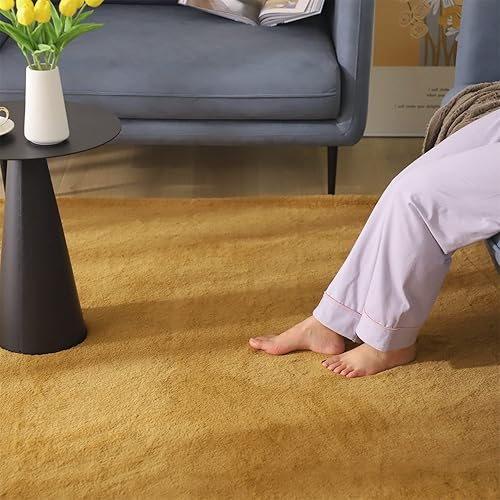 Miniatura 2 de KASENTEX Alfombra suave de piel sintética esponjosa para dormitorio, sala de estar, alfombra de felpa mullida para el hogar, alfombra de felpa para