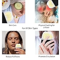 Vista 5 de Masajeador facial de silicona con rodillo de hielo, ilumina la piel, reduce la hinchazón, rodillo de hielo reutilizable para cara y ojos, congelador