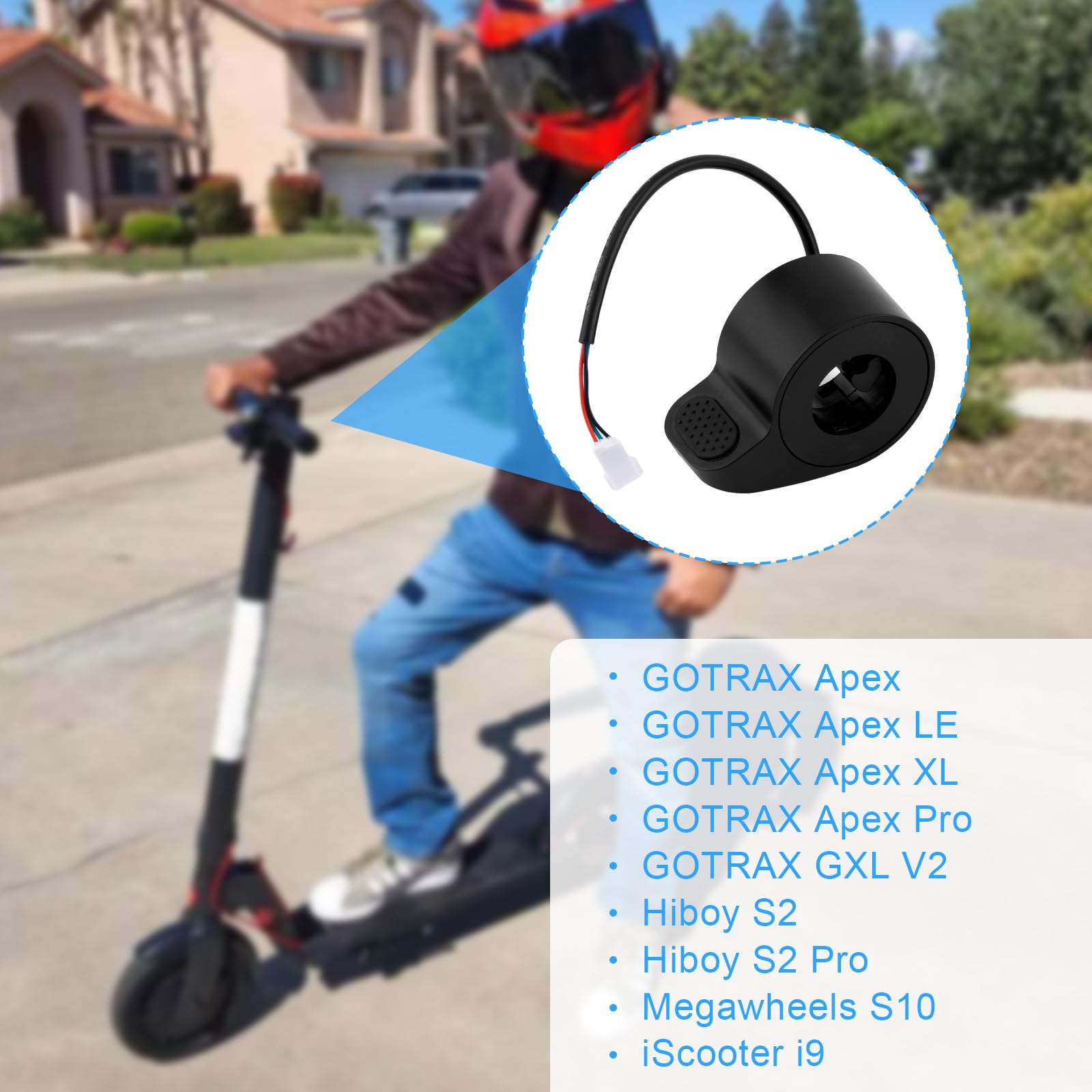 Acceleratore Pollice Ricambio Monopattino Elettrico, Facile Installazione Acceleratore Monopattino Elettrico Compatibile con GOTRAX GXL V2 per Accessori per Gotrax
