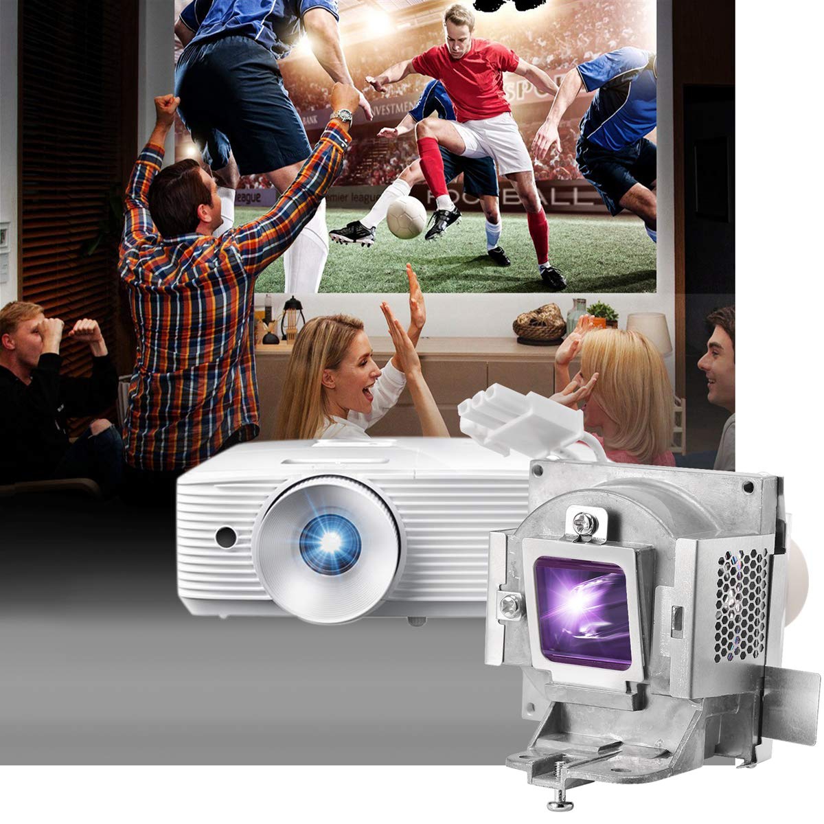 5J.JFH05.001 Bombilla de lámpara de proyector para BENQ MH530 TH530