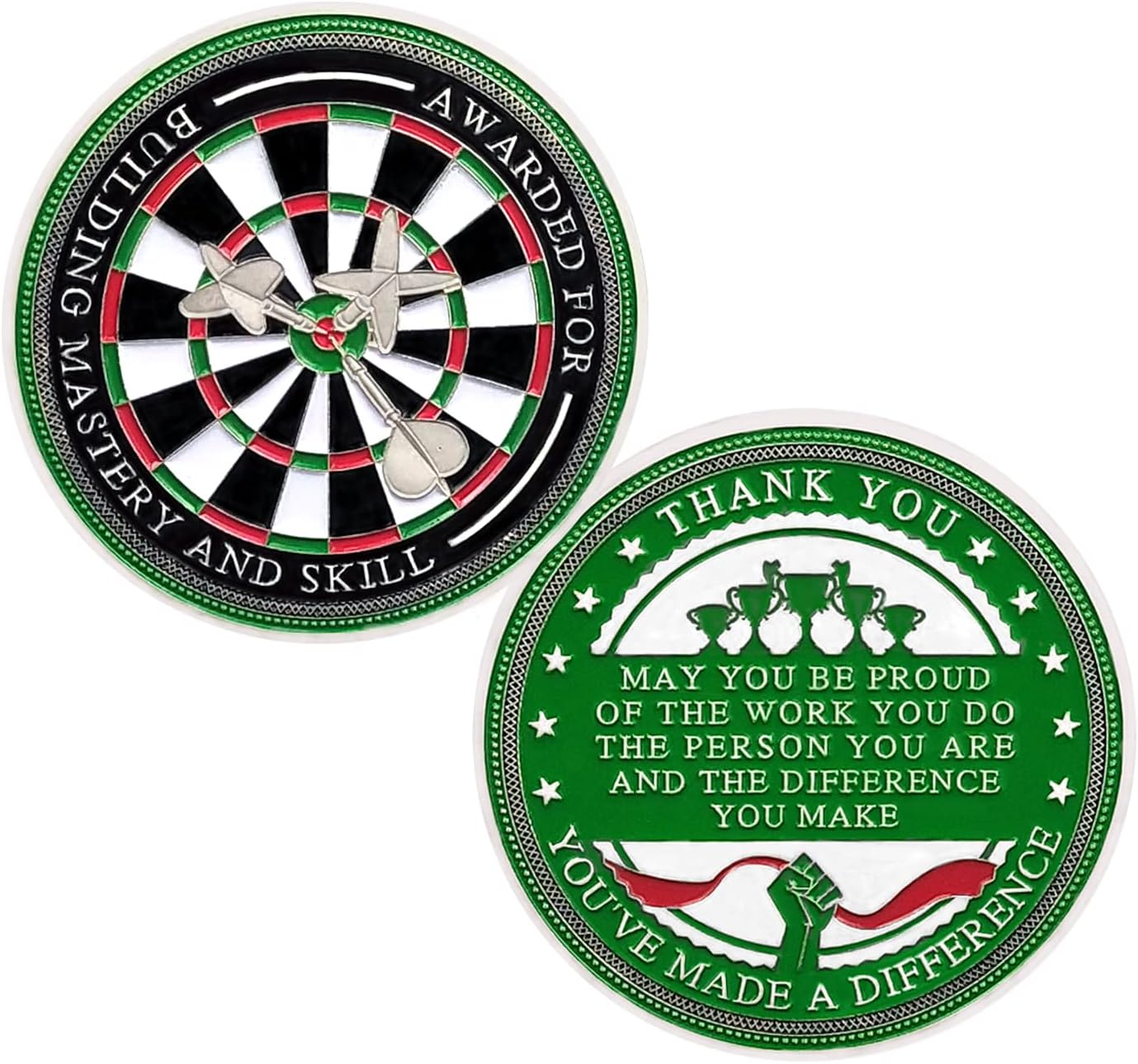 BHealthLife 5 Pcs Building Mastery and Skill Award Coins Set - Employee Appreciation Coins for Honoring Skill Development - Inspirational Office Desk Gifts for Coworkers Staff