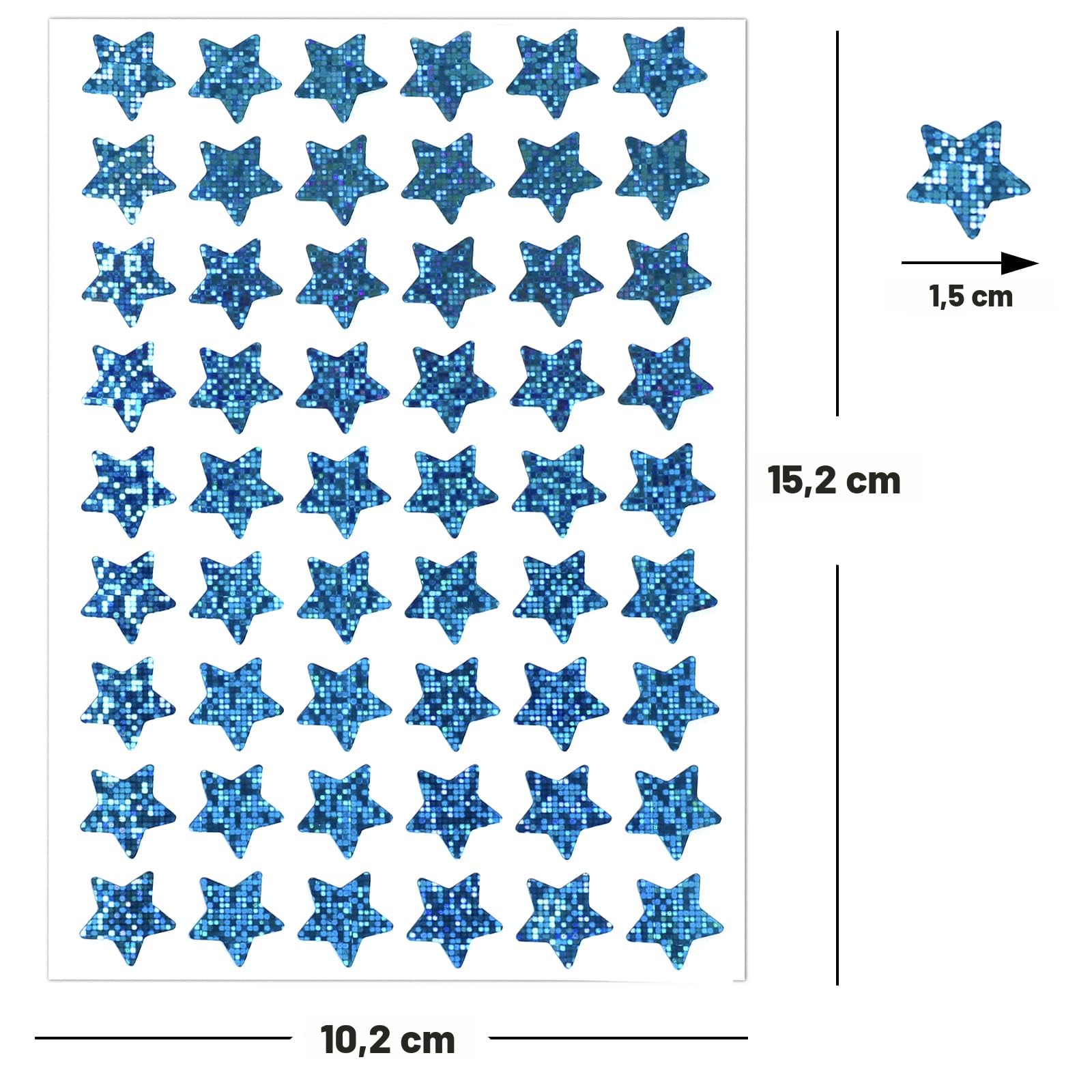1800pcs Mini Autocollants Holographiques, Petits Autocollants En Auto Adhésifs