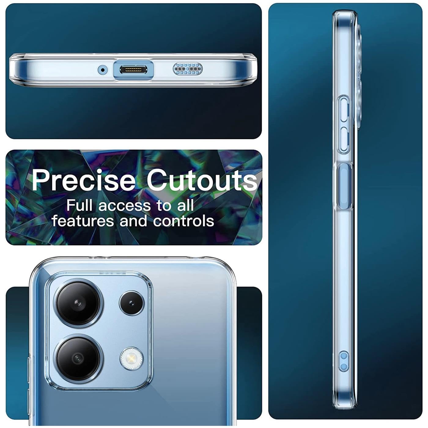 Custodia Slim Honor 8a COVER CUSTODIA Trasparente Morbido Silicone PER Custodia Protettiva Design Invisibile