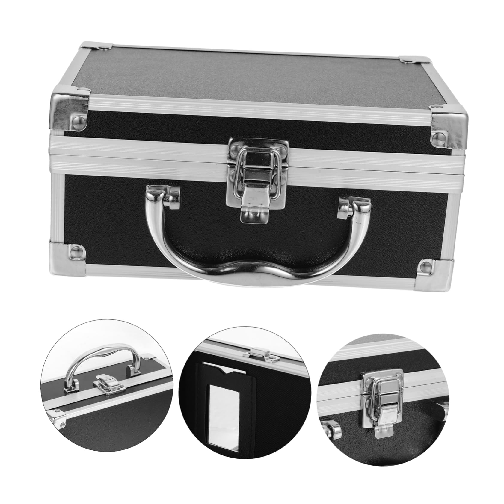 PLAFOPE Valigetta Portatile Per Cosmetici Alluminio Leggera e Resistente Organizer Makeup Multifunzionale Per Viaggi Per Strumenti Di Bellezza e Forniture Per Unghie