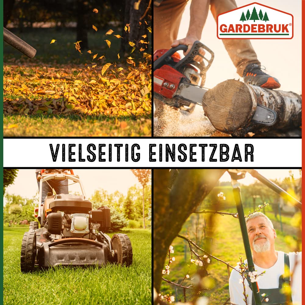 GARDEBRUK® Gartenabfallsack 6x280 Liter 50 kg Belastbarkeit doppelte Nähte 3 stabile Griffe robust abwaschbar Garten Rasensack Gartentasche Laubsack
