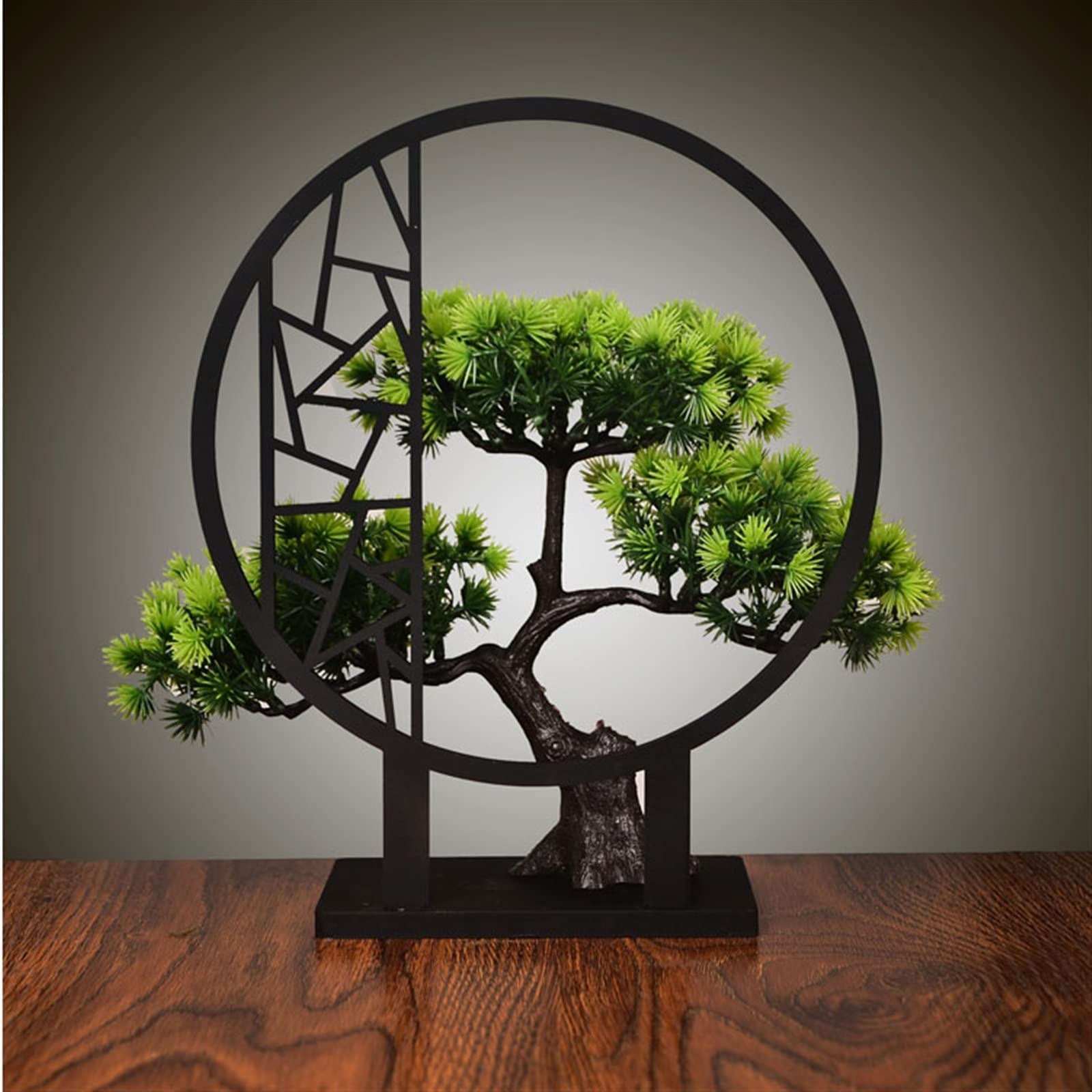 Sztuczne rośliny biurowe Małe sztuczne drzewko Bonsai w doniczce Sztuczna roślina, rośliny Japońskie do ekspozycji wewnątrz i na zewnątrz, dekoracje domu biura