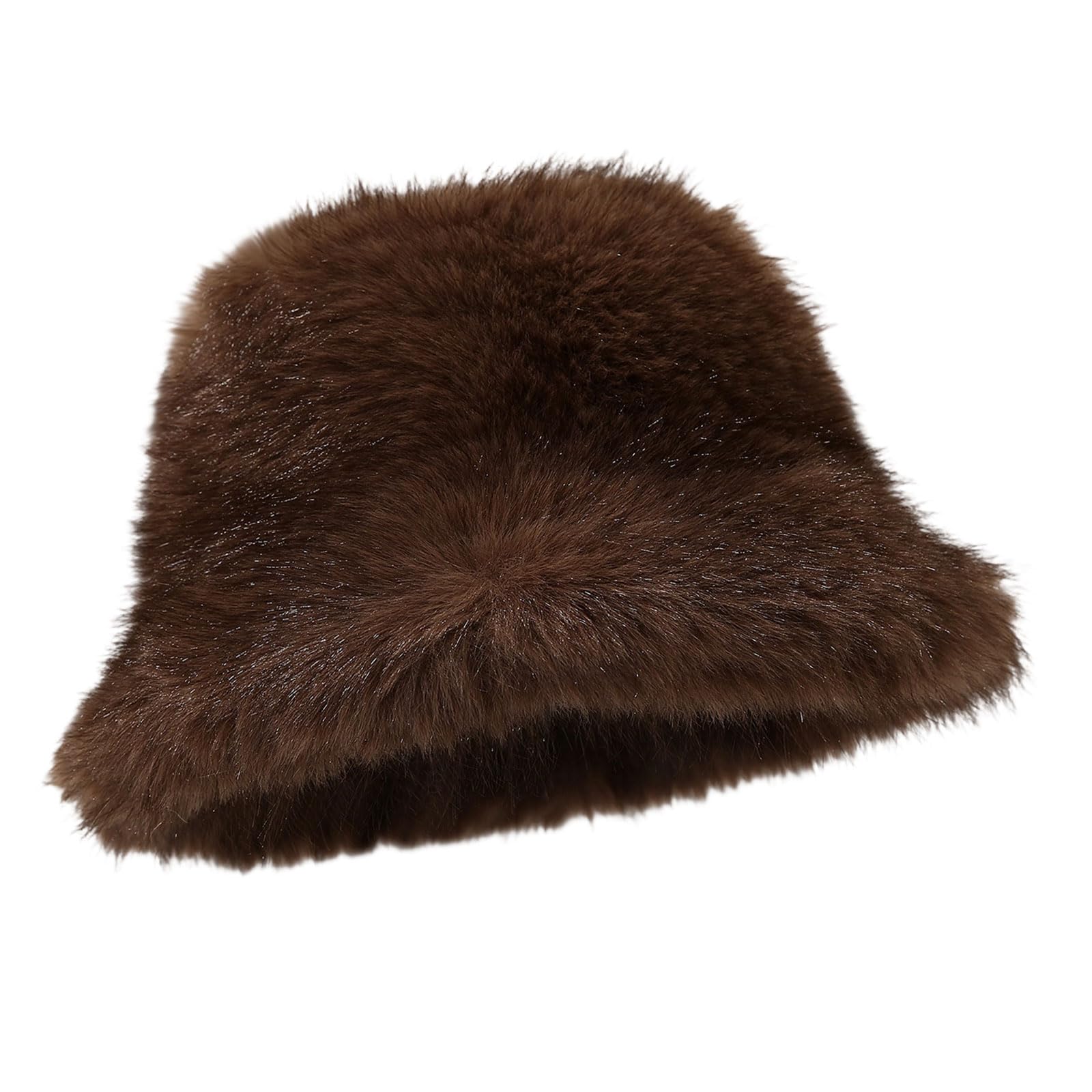 Kalttoy Kids Ushanka Head Wrap Thicken Furry Bear Hat for Climbing Skiing Sports Oversized Headwear Soft Warm Winter Hat for Delicate Skin