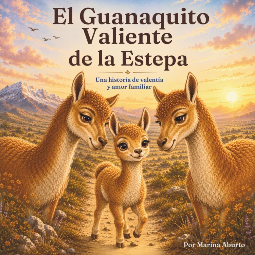 El Guanaquito Valiente de la Estepa: Un cuento infantil ilustrado , con cuaderno interactivo y actividades didácticas. (Los Amigos de la Estepa Patagónica)