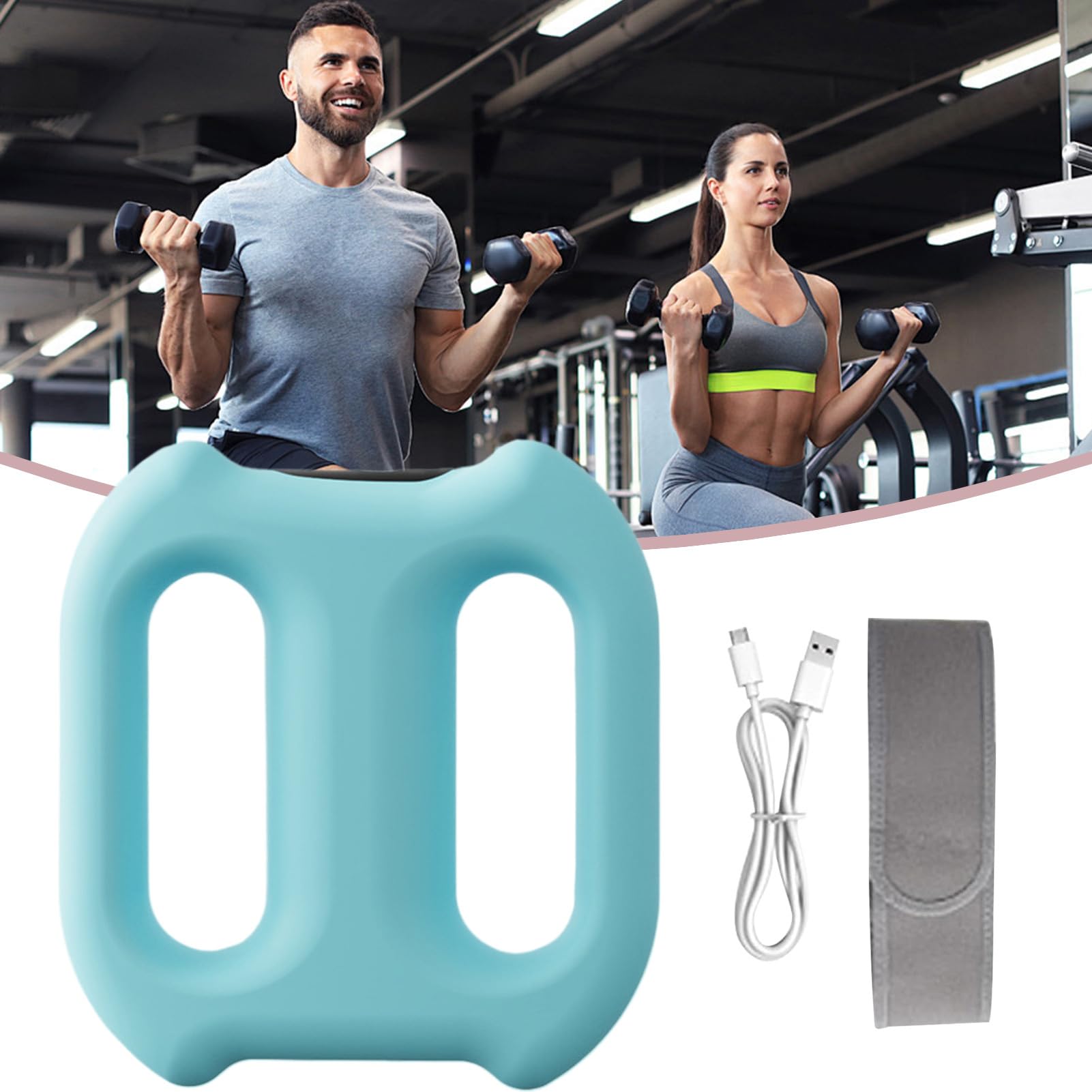 Anillo de masaje de fascia, masajeador de tejido profundo de 5 velocidades, herramienta de liberación de fascia inalámbrica, rodillo muscular con cinturón, equipo de recuperación para atletas, piernas