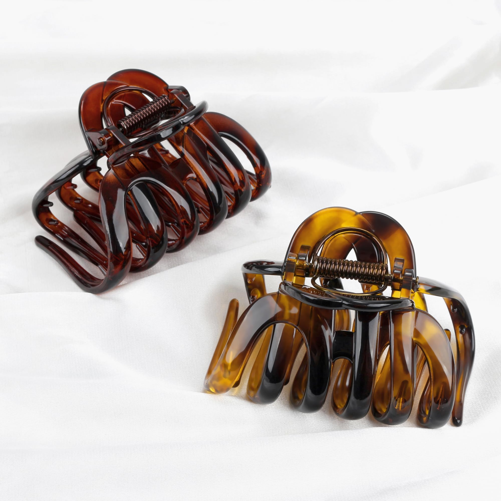 Large Octopus Hair Claw Clip for Thick Curly Hair - Strong Hold - Cellulose Amazon.com: 4PCS Extra Large Hair Clips for Thick Hair 3.5  main image 3