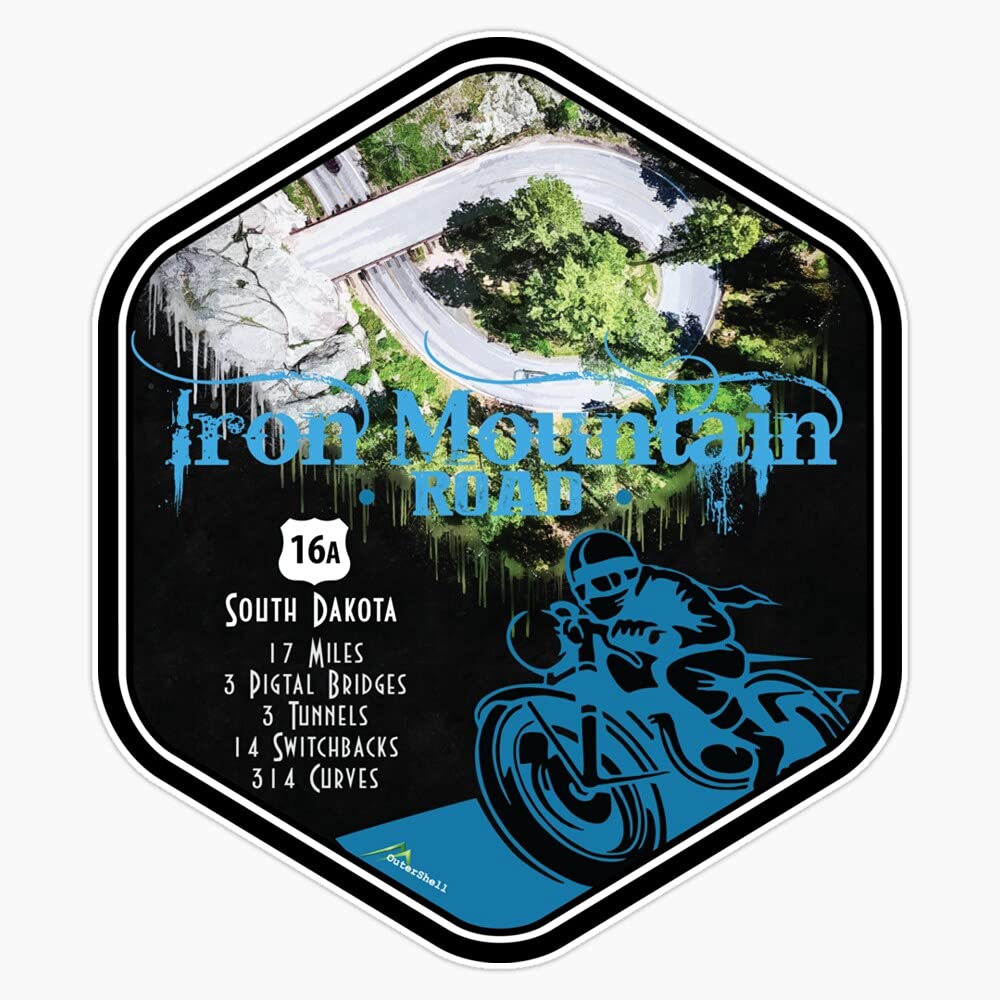 Iron Mountain Road South Dakota Usa 05 Vinyl Decal Wall Laptop Bumper Sticker 5 inch, RDB-USA-STICKERS-2428