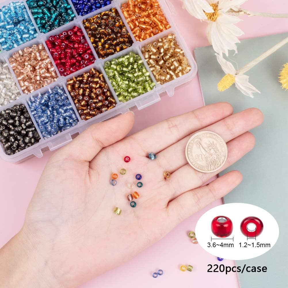 2104 Perline Di Vetro Smerigliato 3mm - 8 Colori Per Gioielli Fai Da Te - Foto 4