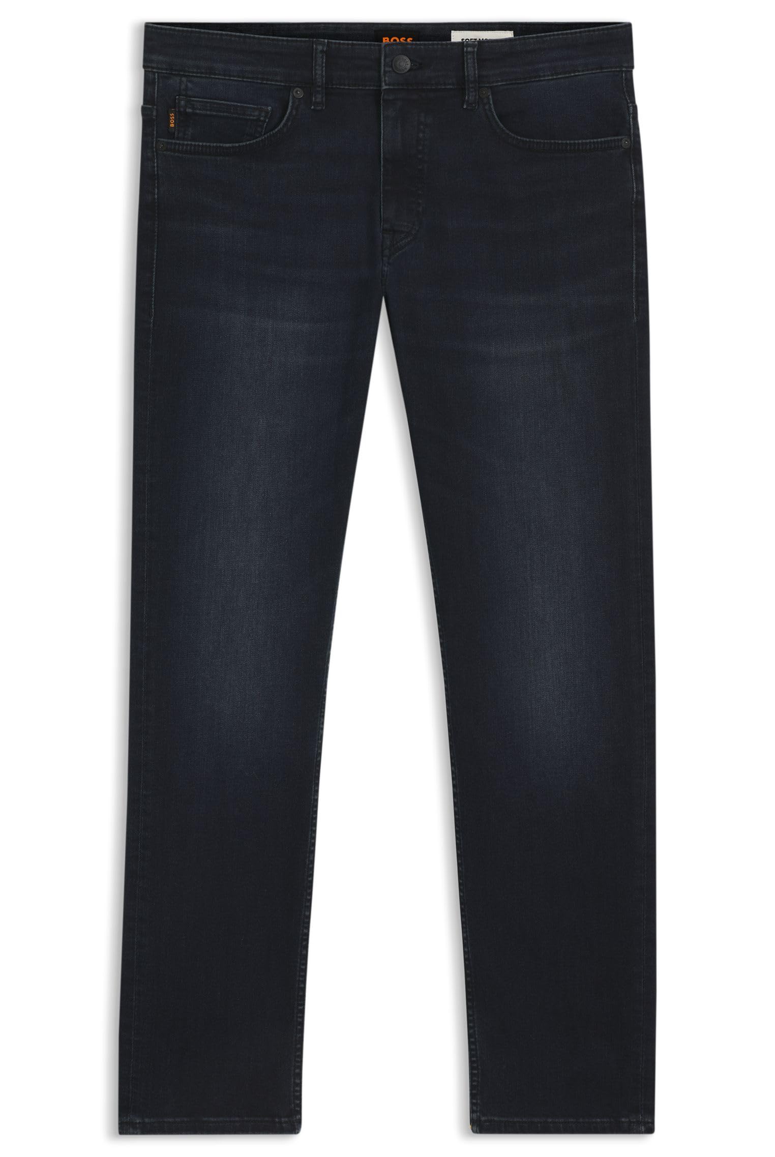 BOSS Men's Delaware BO Delaware Slim Fit Jeans in Comfortable Stretch Denim, Dark Blue, 34 W/34 L