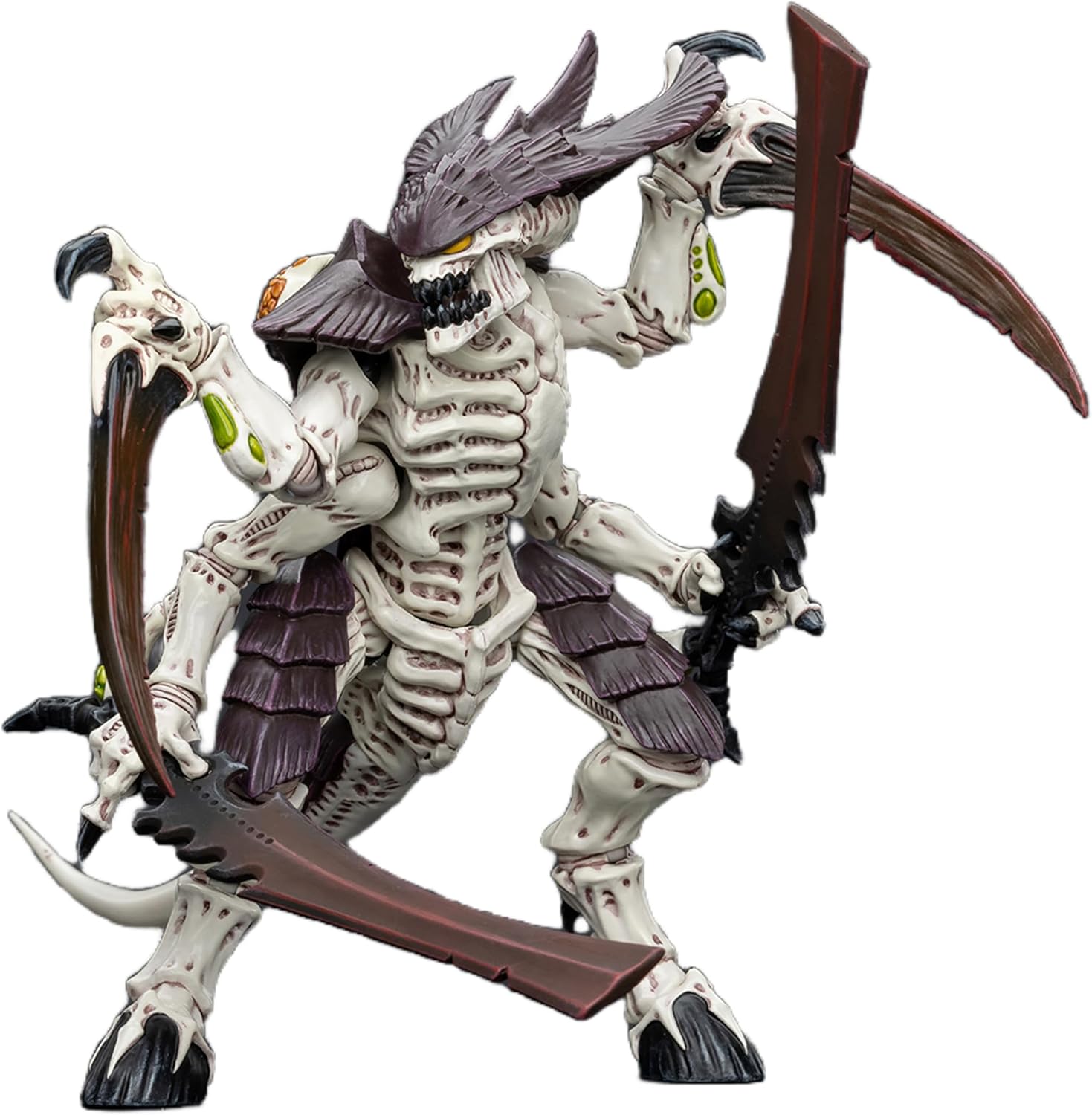 JOYTOY 1/18 Action Figures - Warhammer 40,000 Tyranids Hive Fleet Leviathan Tyranid Warrior with Boneswords 2-4‘’,Classic Character,Collectible,Age 15 and Above
