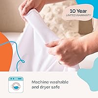 Vista 11 de Linenspa - Protector de almohada, impermeable, hipoalergénico, protector de colchón sin vinilo, suave, tamaño individual