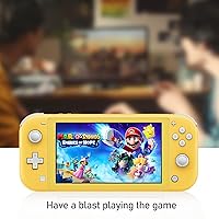 Vista 6 de Linsaner Protector de pantalla de vidrio templado de 2 piezas, hecho a medida para Nintendo Switch Lite HD, antiarañazos, transparente y A2-2-Pack