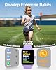 BIGGERFIVE Kids Fitness Tracker Watch, Pedometer, Heart Rate, 5ATM Waterproof, Sleep Monitor, Alarm Clock, Calorie Step Counter, Puzzle Games, 1.5 HD Touch Screen Kids Smart Watch for Girls Ages 3-14