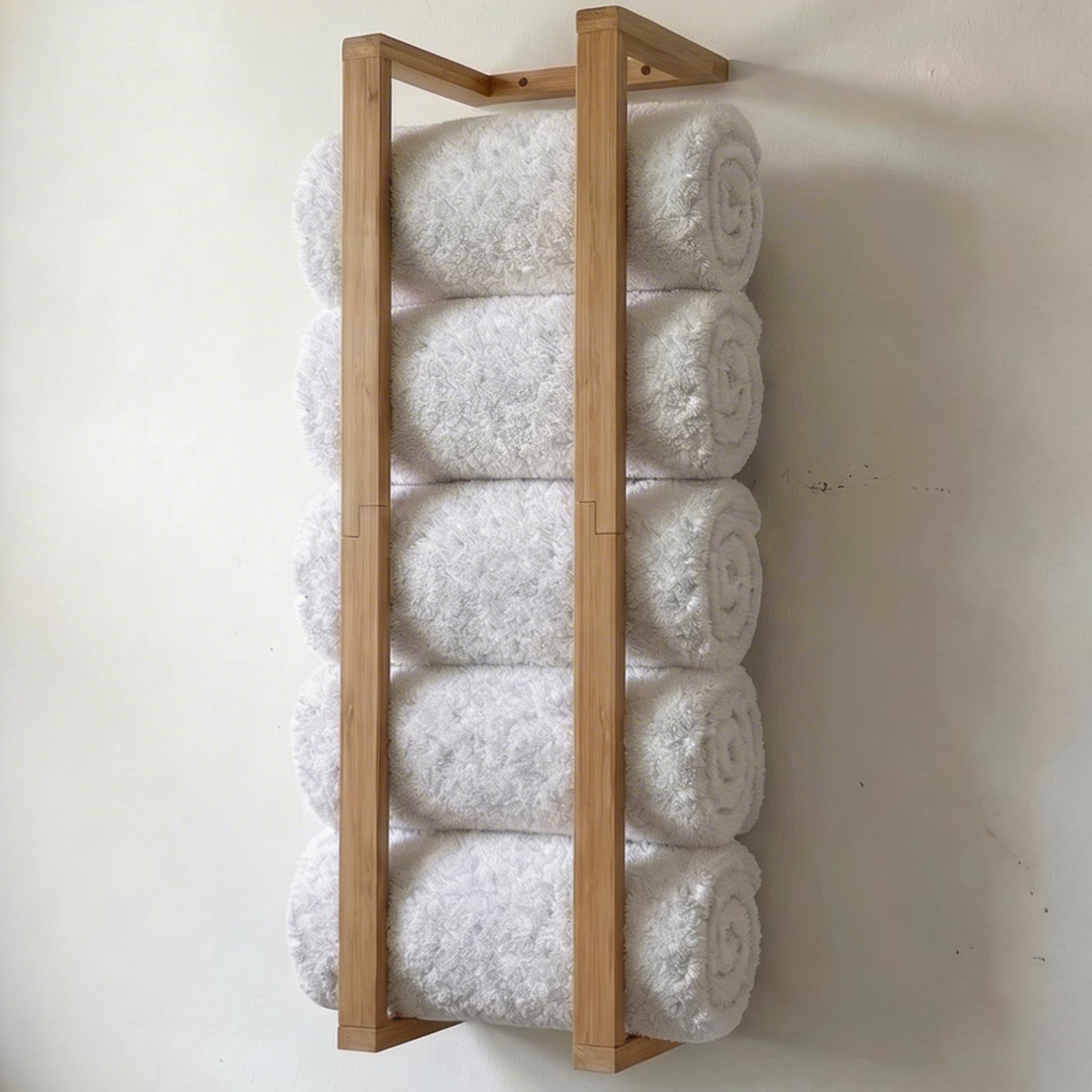 Aura Nest Bambus Handtuchhalter - Vertikaler Holz Handtuchhalter Bambus  Badezimmer Zubehr Aufbewahrung Wand Handtuchhalter fr gerollte Handtcher  fr Badezimmermbel, Spa-Mbel und Dekor : Amazon.de: Kche, Haushalt &  Wohnen
