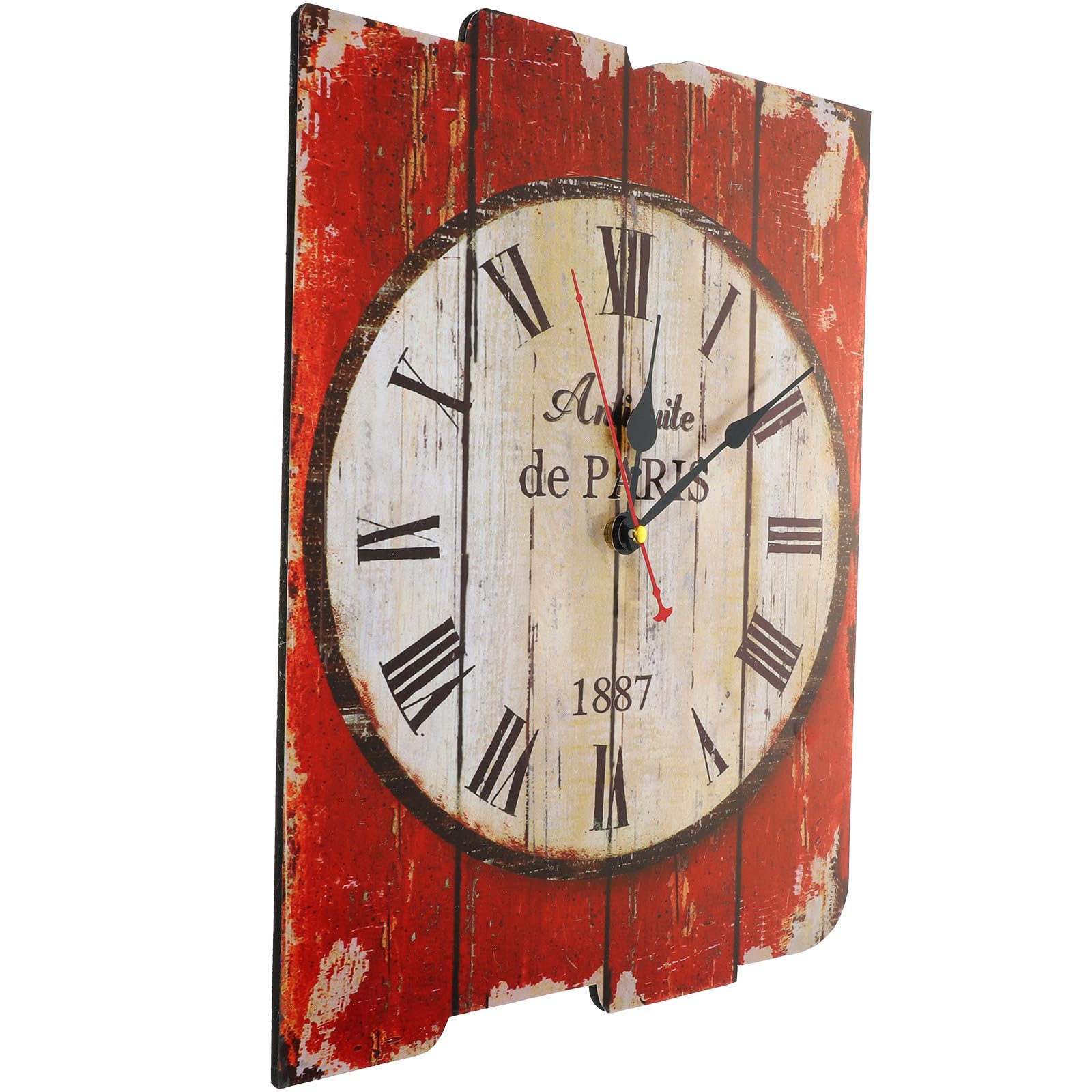 Horloge murale décorative en bois pour une chambre à coucher paisible