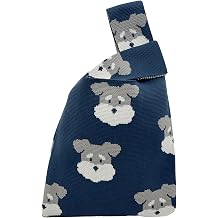 Stream Stream Market Bag, Bag, Knit Bag, Tote Bag, Eco Bag, Stylish, Cute, Schnauzer, Chihuahua, Long-tailed Tit, Panda, Call Duck, Poodle, Pattern, Small, Present, Gift BG0062
