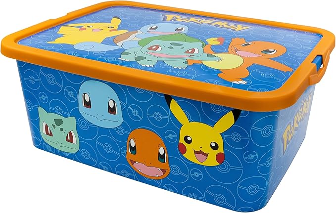 Stor 13 Liter Click Lock Aufbewahrungsbox : Pokemon Rock Stor 13 Liter Click Lock Aufbewahrungsbox : Pokemon Rock