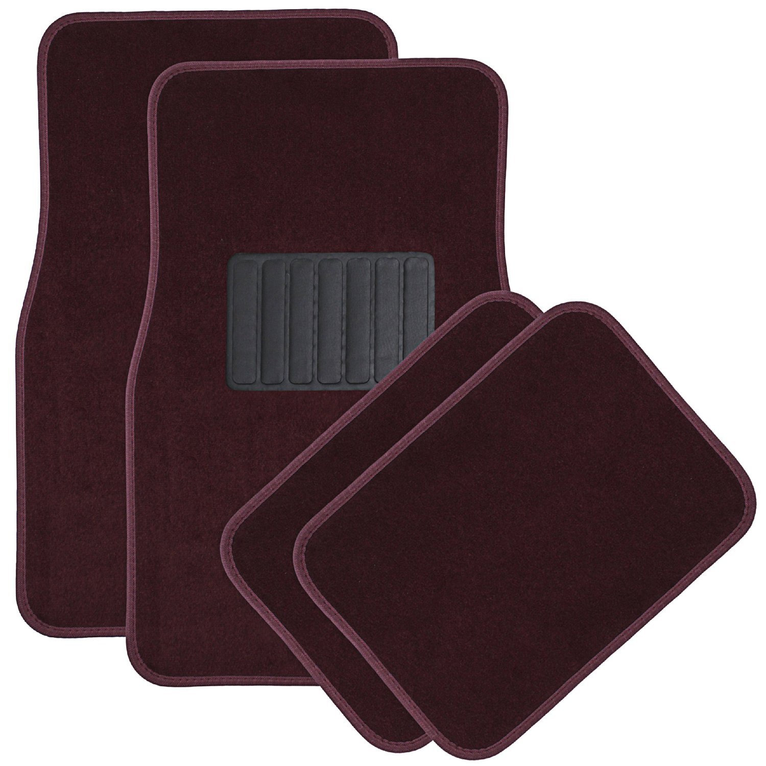 National Standard Products 4pc Full Set Heavy Duty Deluxe Carpet Floor Mats Universal Fit Mat for Car SUV