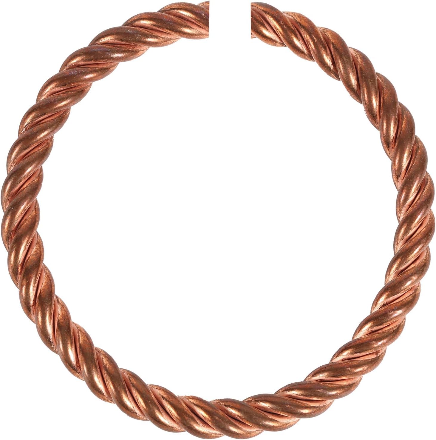 Tensor Bracelet, Adjustable Open Design Handmade Solid Copper Twisted Bangle Pure Copper Tensor Ring Bracelet Health Jewelry Gift Women Men