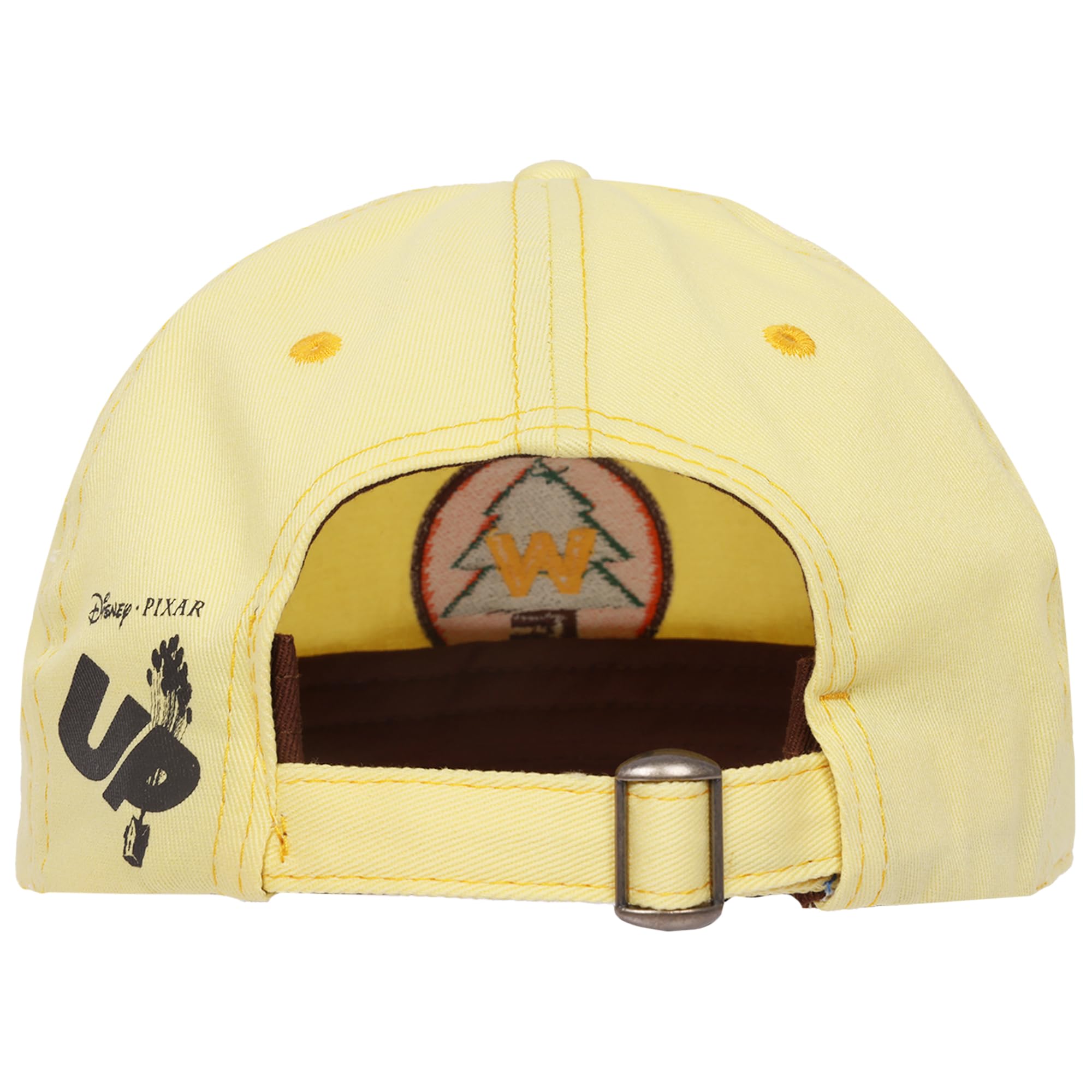 Disney Pixar Up Wilderness Explorer - Gorra de béisbol Ajustable de algodón con ala Curvada, Amarillo, Talla única