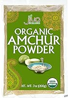 Vista 1 de Jiva Organics Polvo orgánico Amchur Bolsa de 7 onzas – Mango secado molido, 100% natural y sin OMG.