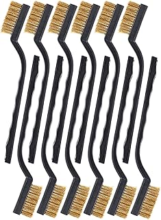SUJAYU Brass Brush, Brass Wire Brush Rust Remover, Small Wire Brush Brass Brushes for Cleaning, Paint Stripper for Metal Wood Rustoleum Fabric Spray Paint (Brass, 12.00)