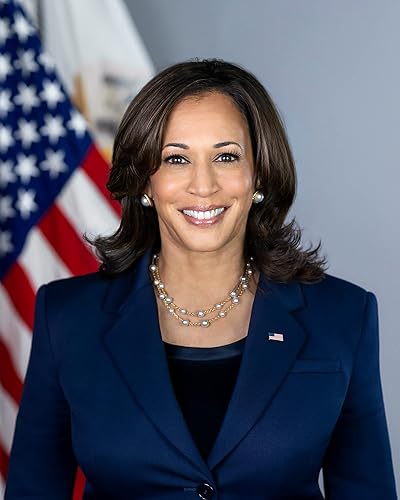 Frame a Patent Retrato oficial de la vicepresidenta Kamala Harris Fotografía - Obra de arte histórica de 2021 - (5 x 7 pulgadas) - Semi-brillante