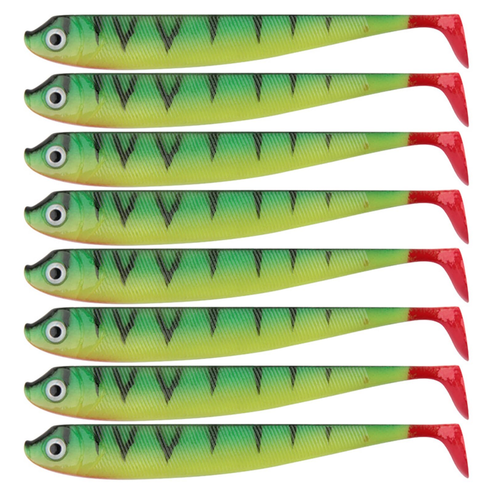 Tsophreniq 8Pcs Artificial Baits Fishing Lures Paddle Tail Swimbait for Trout Fishing T Tail Baits Lures Swim 7.5cm Artificial Trout